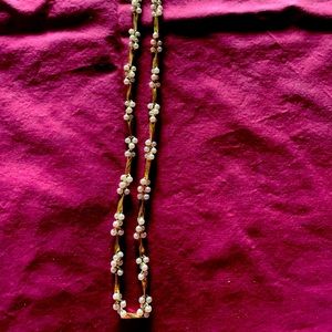 Gold & pearl like necklace